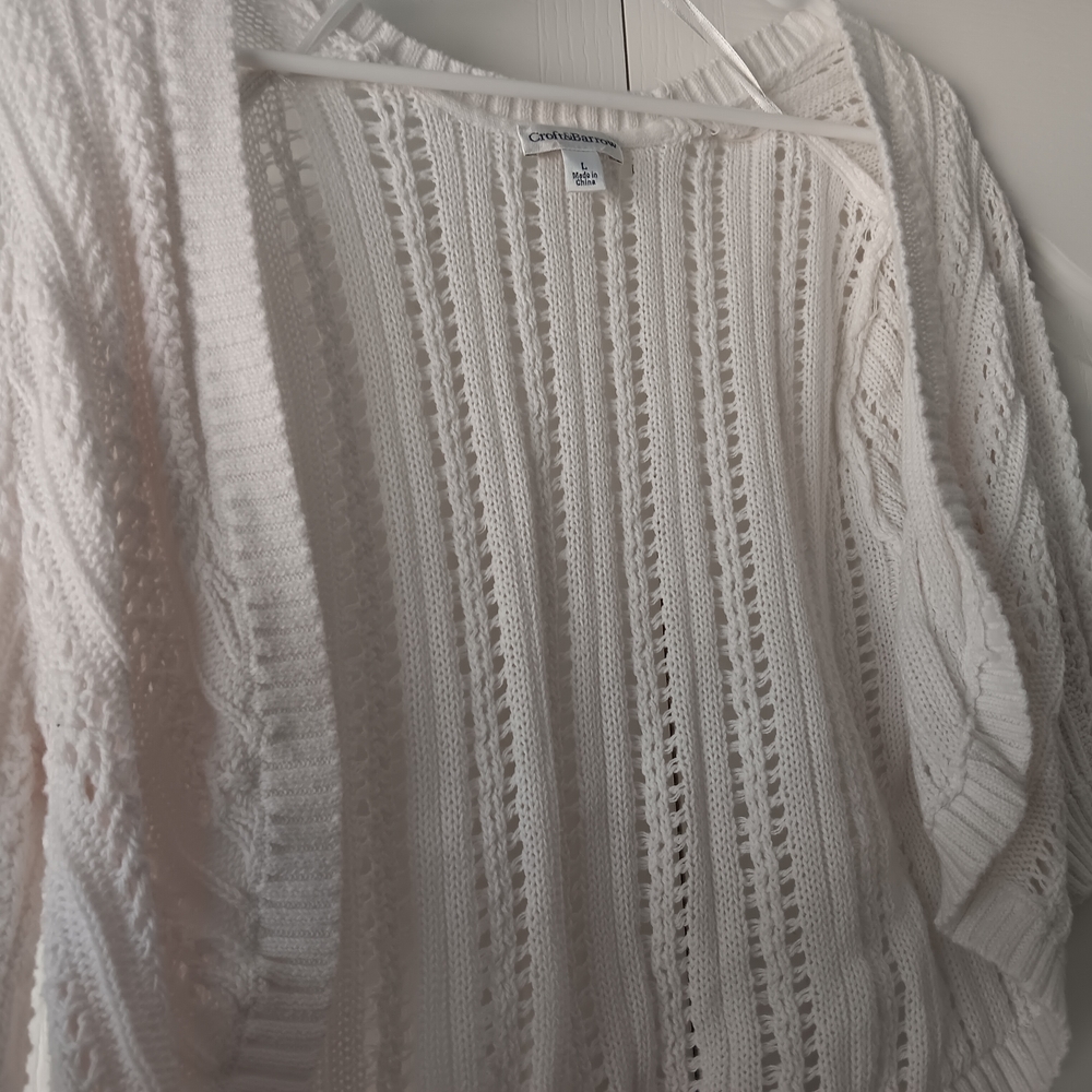 Croft&Barrow White Women's Light Sweater